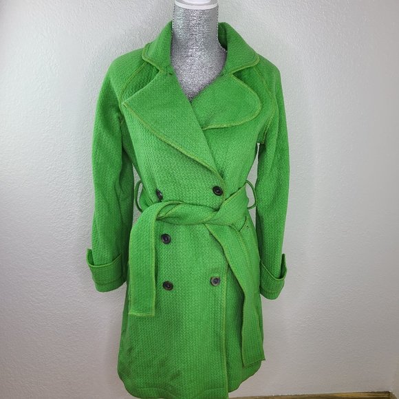 Lucca Blu Jackets & Blazers - Lucca Blu Apple Green Wool Pea Coat